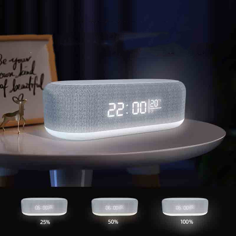 Four-in-one Small Night Lamp Alarm Clock Wireless Charger - Minihomy