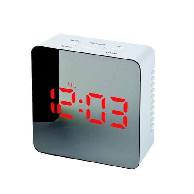 Digital LED multi-function mirror clock - Minihomy