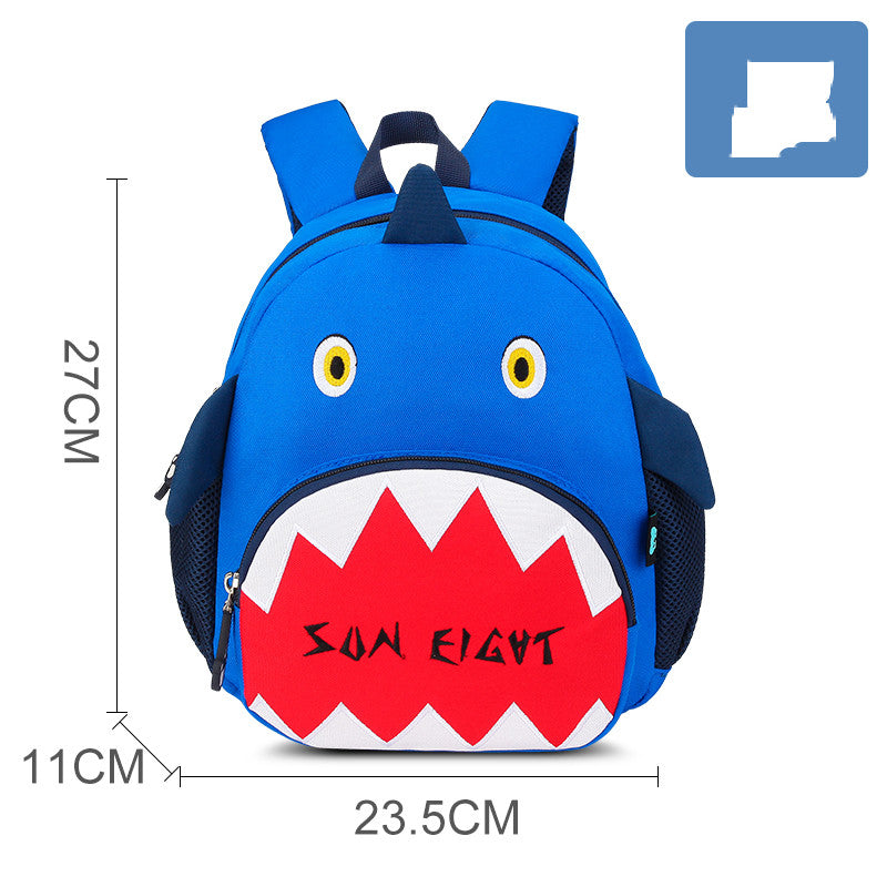 Cute Cartoon Shoulders Baby Lightweight Backpack Elementary School Schoolbag - Minihomy