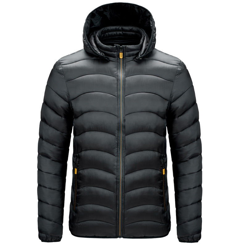 Autumn And Winter Hooded Jacket Men - Minihomy