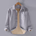 Men's Square Collar Cotton Corduroy Padded Shirt - Minihomy