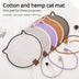 Cotton Rope Cat Scratching Mat - Anti-Scratch, Washable, Self-Standing, One-Piece - Minihomy