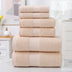 Home Simple Cotton Absorbent Towel Bath Towel 6-Piece Set: Fashionable Simplicity for Your Home - Minihomy