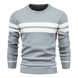 Men's  Casual Striped Sweater - Minihomy