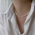 Pearl Baroque Sweater Chain Necklace - Minihomy