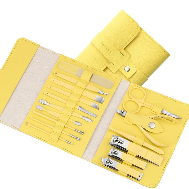 Elevate Your Grooming Routine with the Stylish 16-Piece Manicure Set - Minihomy