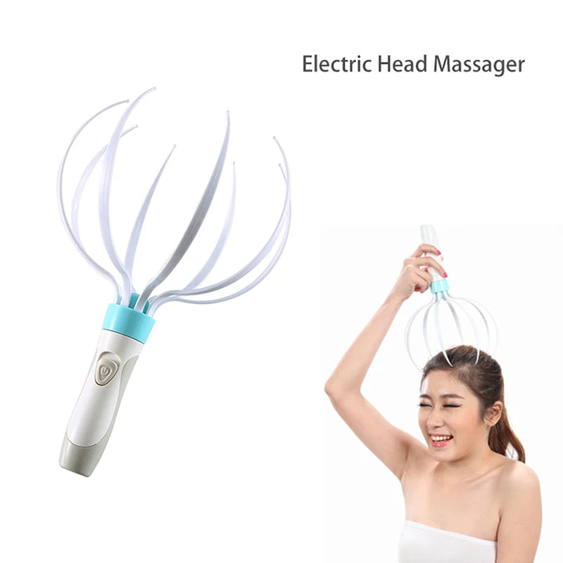 Head Massager Scalp Vibration Massage Eight Claw Electric Household Massager Head Masager Body Care - Minihomy