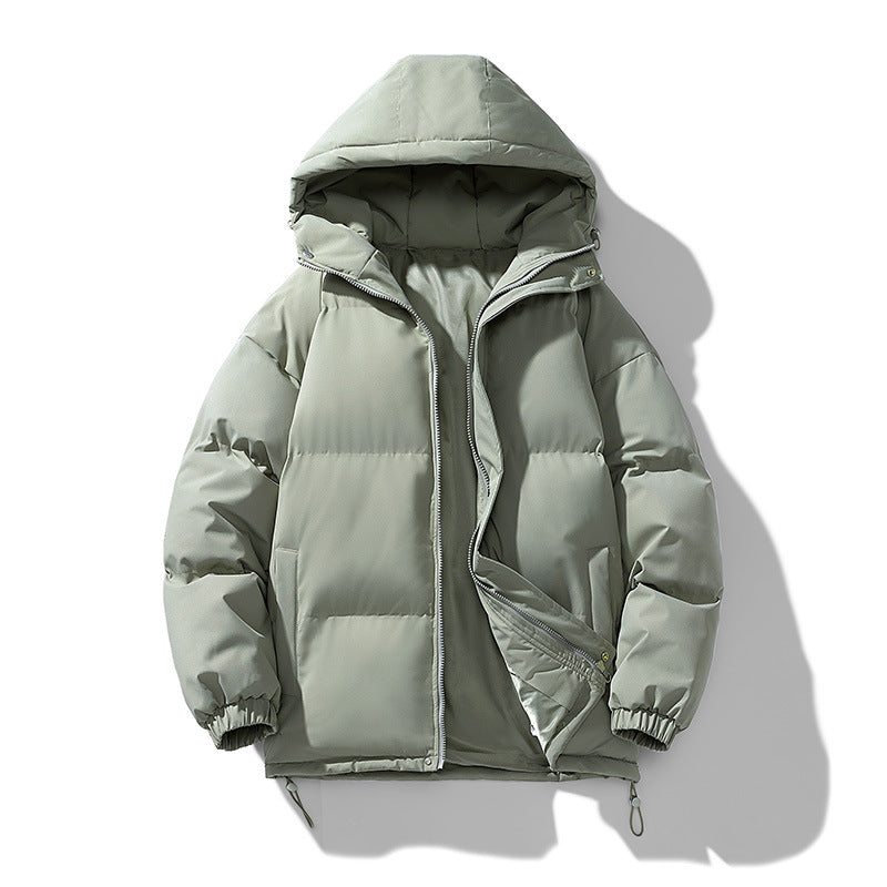 Men's Hoodie Padded Coat Thickened Cotton-padded Clothes Loose Casual Cotton-padded Jacket - Minihomy