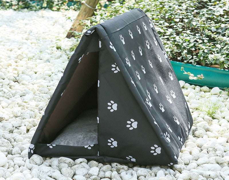 Cat Litter Four Seasons Universal Winter Warmth Semi-closed Kitten Net Red Pet - Minihomy