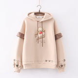 Women's Loose Casual Plush Hooded Sweater