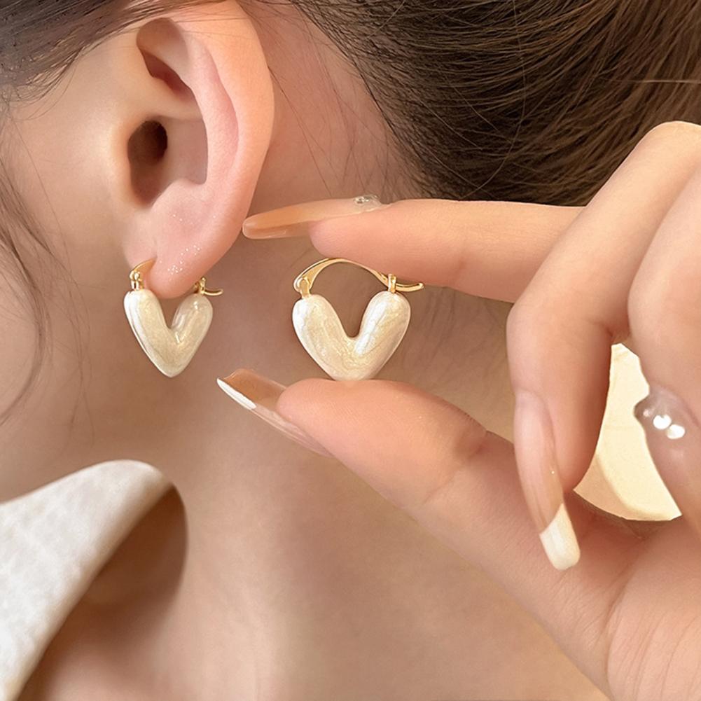 Ins Heart Love Earrings Women Fashion Accessories Jewelry - Minihomy