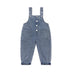 Girls Denim Overalls And Lace Shirt Two-piece Suit - Minihomy