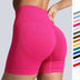 High Waist Yoga Shorts for Women - Seamless, Solid Color, Hip-Lifting Fitness Pants - Minihomy