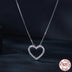 Heart-shaped Moissanite Necklace Simple Classic S925 Sterling Silver - Minihomy