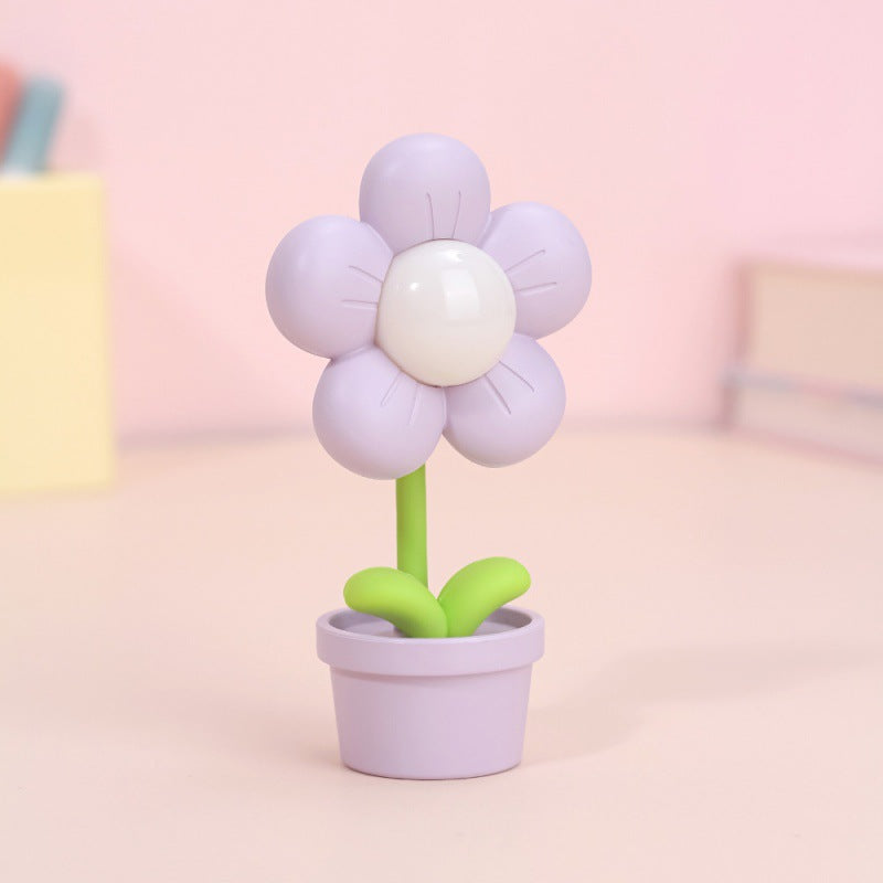 Mini Flower Night Lamp - Cute Atmosphere Bedside Light with Creative Design - Minihomy