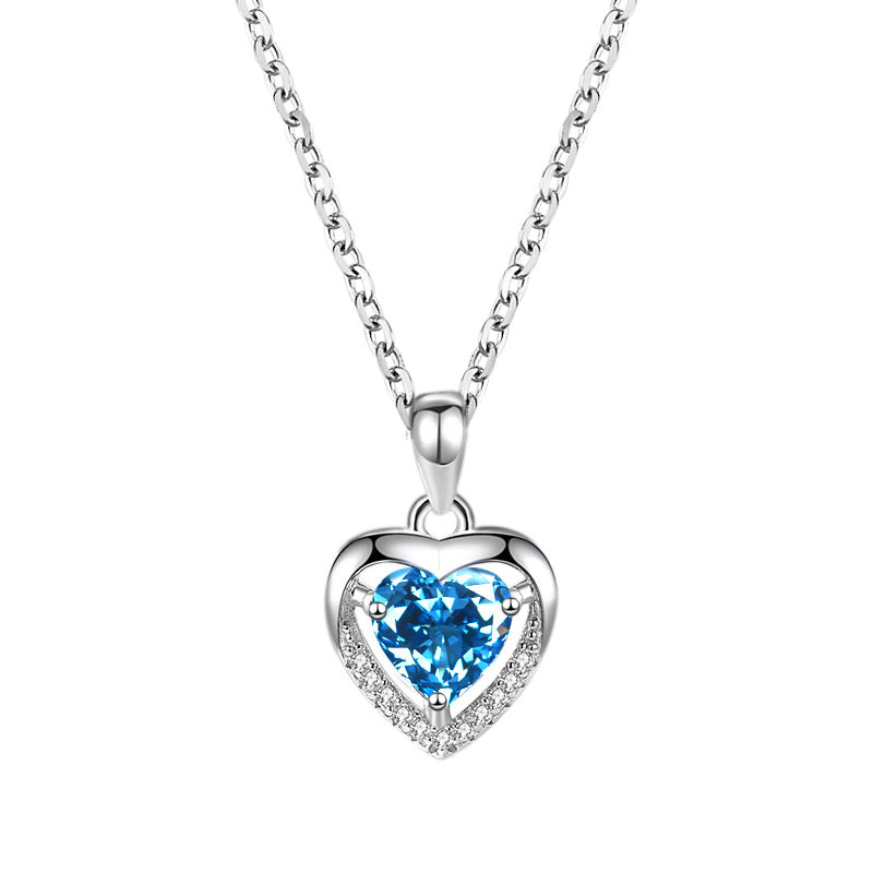 925 Heart-shaped Rhinestones Personalized Necklace For Women: A Symbol of Elegance and Romance - Minihomy