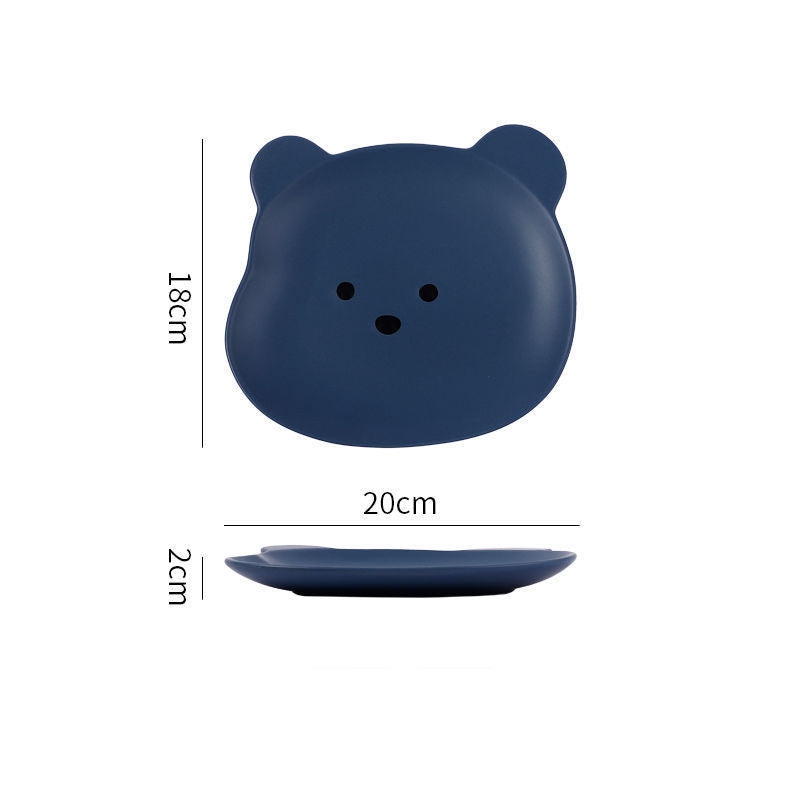 Home Cartoon Cute Bear-shaped Dinner Plate - Minihomy