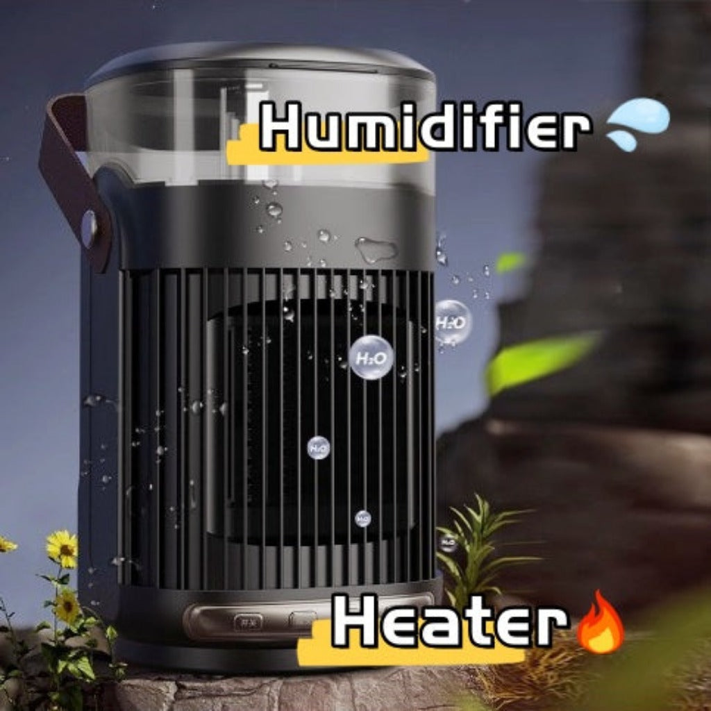 2 in 1 Portable Heater and Indoor Humidifier - High Power Room Heater for Home Office - Minihomy