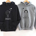 Lock And Key Couple Hooded Pocket Sweatshirt - Minihomy