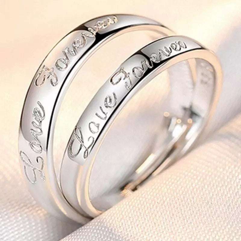 Korean Edition Minimalist Couple Rings - Crown Design - Minihomy