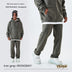 Fleece-lined Thick Loose Solid Color Sweatpants - Minihomy