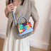 Fashion Retro Contrast Color Check Women's One Shoulder Crossbody Bag - Minihomy