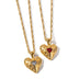 Alloy Heart-shaped Necklace With Diamond: Fashion INS Style Love Necklace - Minihomy