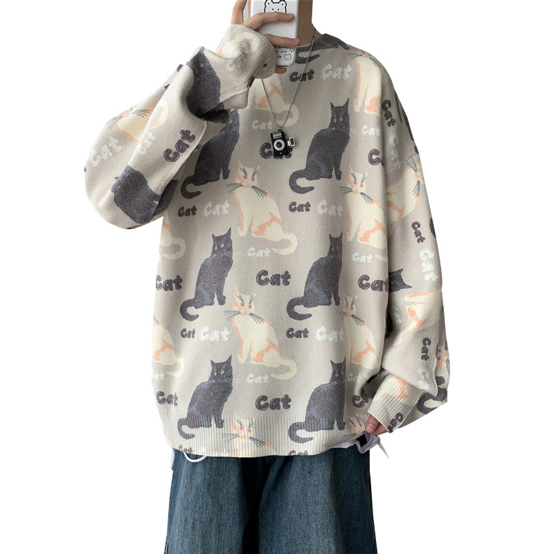 Hip-Hop Fashionable Knitwear Loose Bottoming Shirt - Minihomy