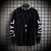 Men High Neck Loose Personalized Sweater - Minihomy