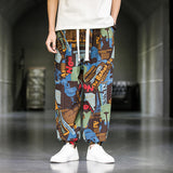 Mens Breathable Casual Wide Leg Pants - Minihomy