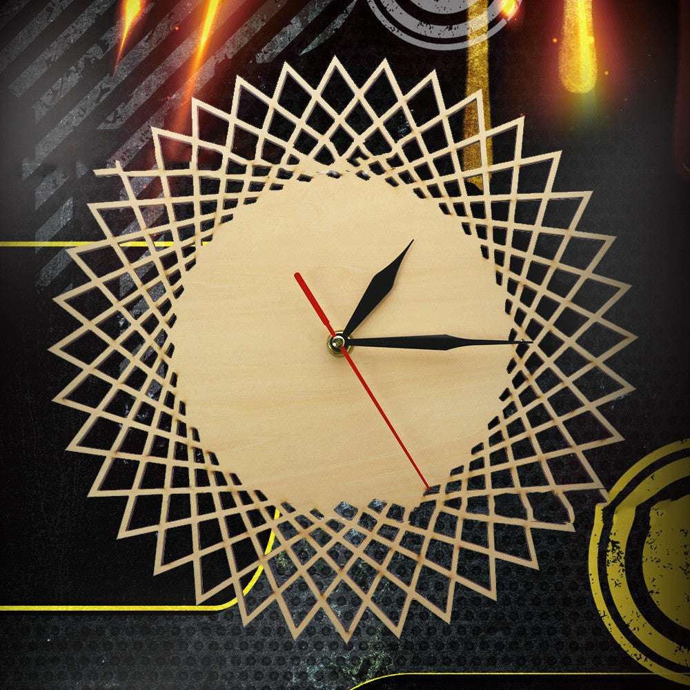 Geometric Abstract Graphic Wall Clock Modern Wall Decoration Wall Clock - Minihomy