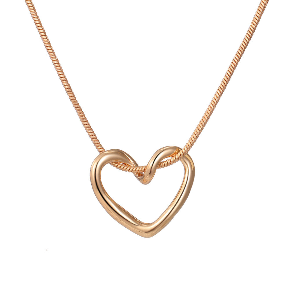 Niche Hollow Heart Necklace For Women: Elegant Love in Every Detail - Minihomy