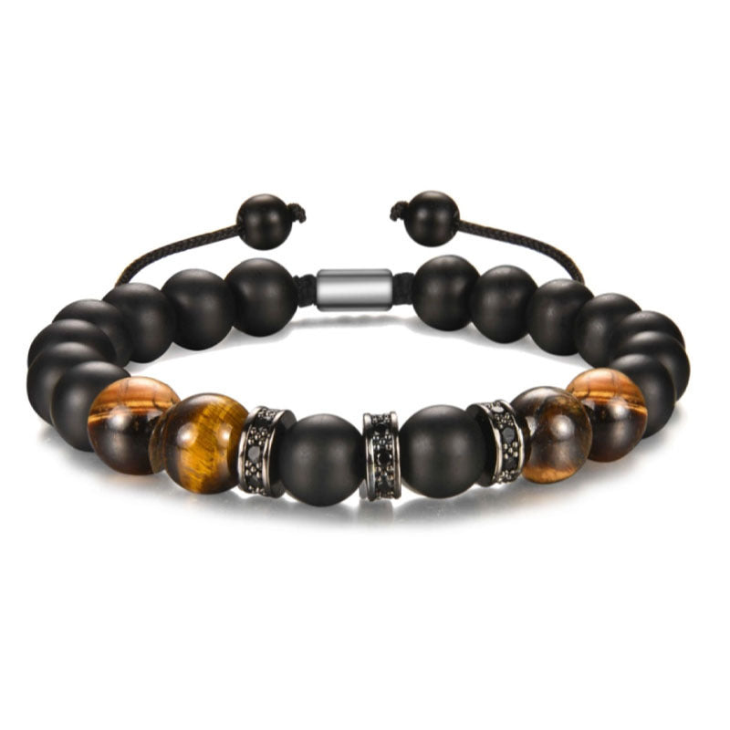 Men's Football Beaded Woven Bracelet - Minihomy