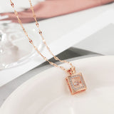 Perfume Bottle Pendant Luxury Necklace Charm - Minihomy