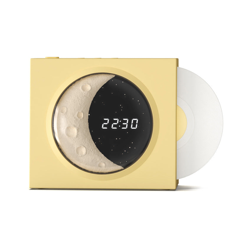 Moon Clock Bluetooth Speaker Vinyl Nostalgic Feelings High Volume Small Speaker - Minihomy