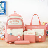 4-Piece School Backpack Set for Junior & Senior High School Students - Minihomy