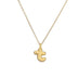 Copper Plated Gold 26 English Letters Pendant Necklace Niche Personality Clavicle Chain - Minihomy