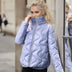 Bread Coat Female Glossy Stand-up Collar Down Cotton-padded Jacket - Minihomy