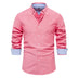 Men's Fashion Casual All-matching Solid Color Long-sleeved Top - Minihomy