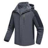 Three-in-One Waterproof Fleece-lined Thick Jacket