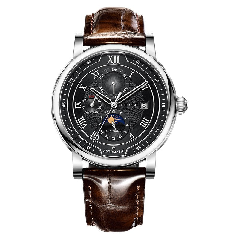 Men's Waterproof Moon Phase Automatic Mechanical Watch - Minihomy