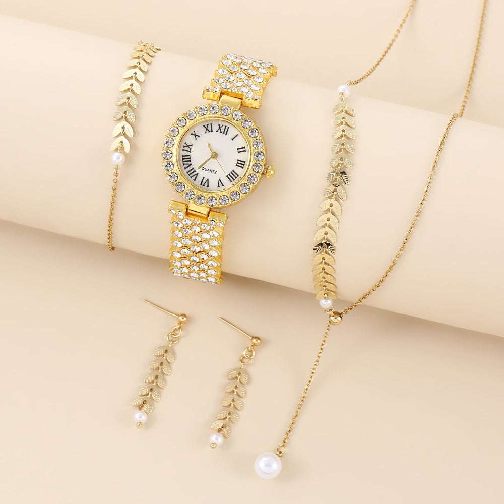 Diamond Women Watches Luxury Fashion Rhinestone Quartz Bracelet Wrist Watch For Women - Minihomy