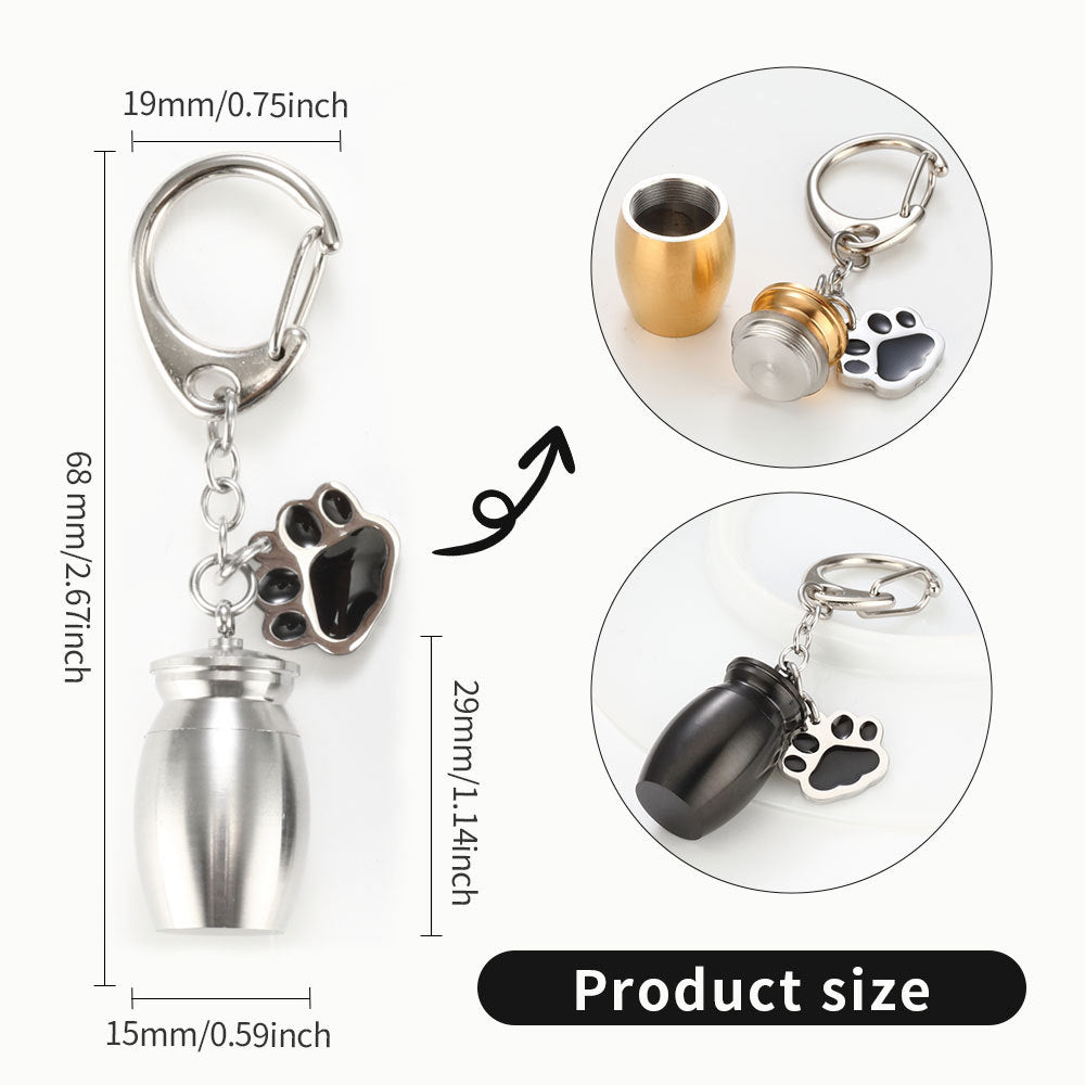 Perfume Bottle Keychain Drop Oil Dog's Paw - Minihomy