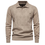 Men's Slim Lapel Knitted Sweater - Minihomy