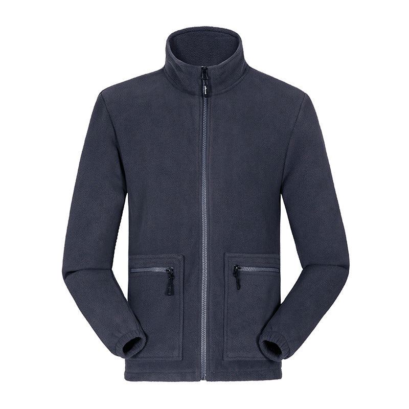 Men's Fleece-lined Thickened Lamb Wool Fleece Jacket - Minihomy