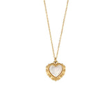 High-grade Love Light Luxury Pendant Jewelry Stainless Steel 18k Gold Plating Vintage Shell Love Necklace - Minihomy