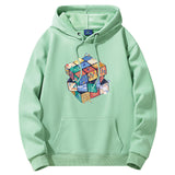 Heavy Hooded Sweater Loose Casual Jacket Letter Printed All-matching Top - Minihomy