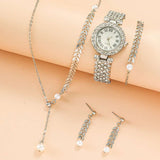 Diamond Women Watches Luxury Fashion Rhinestone Quartz Bracelet Wrist Watch For Women - Minihomy