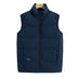 Plus Size Down Vest Stand Collar Waistcoat - Minihomy