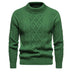 Men's Solid Color Round Neck Sweater Bottoming Shirt - Minihomy